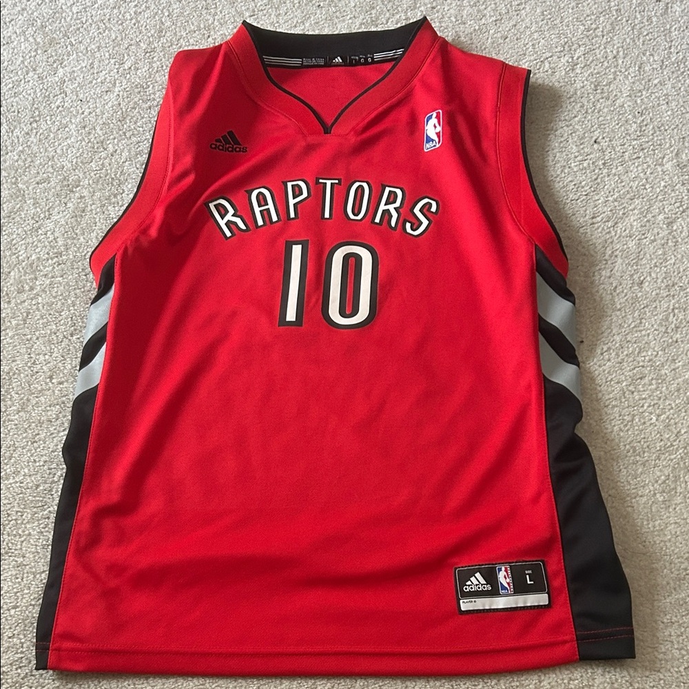 Adidas Red Raptors Jersey with Black and White Details